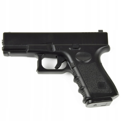 Pistol Airsoft metalic de jucarie, Replica, 6 mm, Metal/ABS, Negru C7 [1]