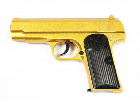 Pistol Airsoft Metalic  K112, Auriu Calibru 6mm 200 Bile Profesionale [4]