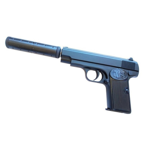 Jucarii - Pistol Airsoft Metalic  K17DS, Negru Calibru 6mm, 200 Bile Profesionale