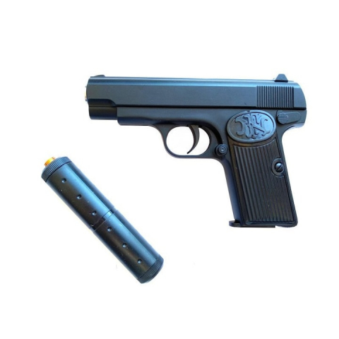 Pistol Airsoft Metalic  K17DS, Negru Calibru 6mm, 200 Bile Profesionale [1]