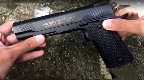 Pistol Airsoft Metalic  K35, Negru Calibru 6mm 200 Bile Profesionale [1]
