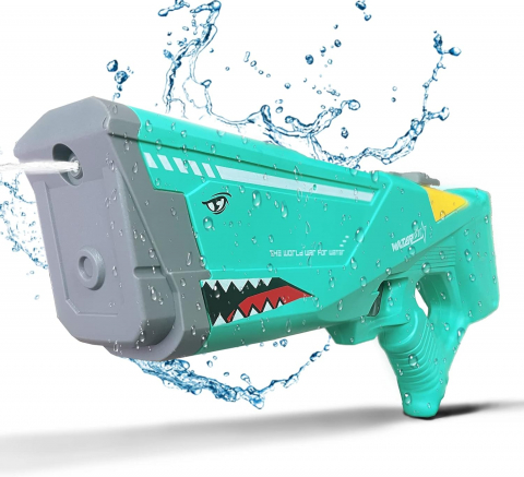 Jucari copii - Pistol cu apa electric, distanta  jet 12m, rezervor 550ml, acumulator,  cablu USB