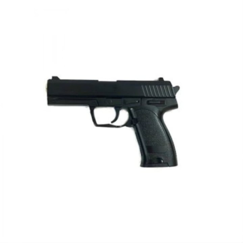 Pistol de jucarie cu aer comprimat S2 + 200 bile, Metal, Negru [4]