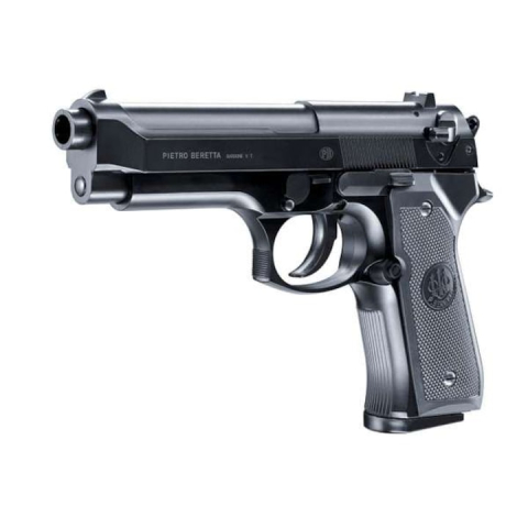 Pistol de jucarie cu aer comprimat S2 + 200 bile, Metal, Negru [4]