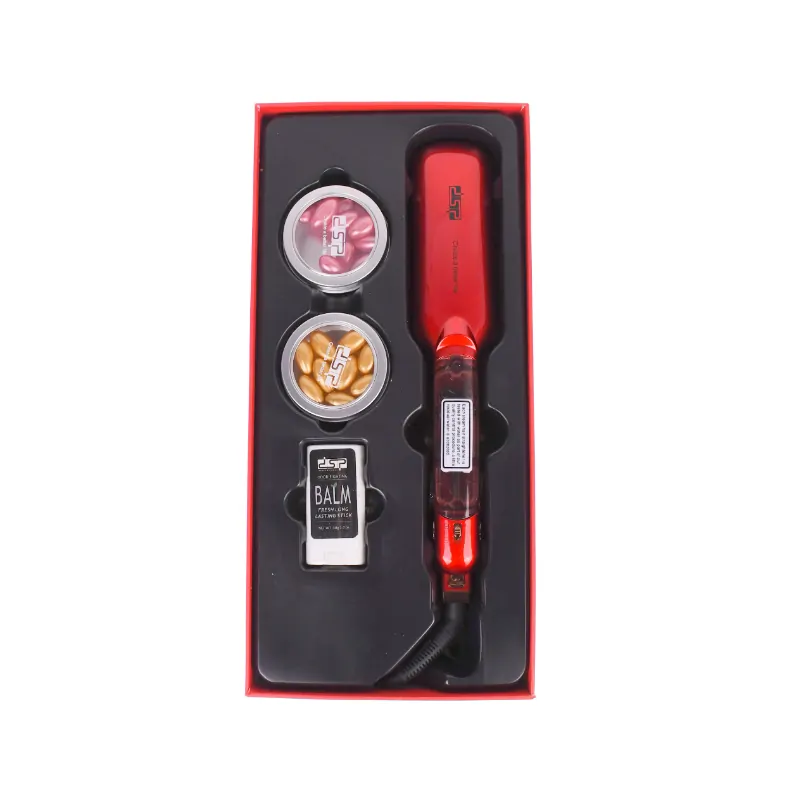 Placa de Par cu Aburi - DSP Profesional, 5 Trepte de Temperatura + Uleiuri esentiale si balsam [2]