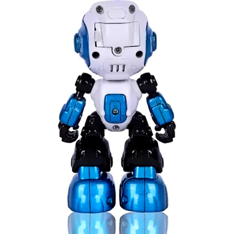 Robot de Jucarie Inteligent Vorbitor Die Cast Metal Albastru - xStoc [4]