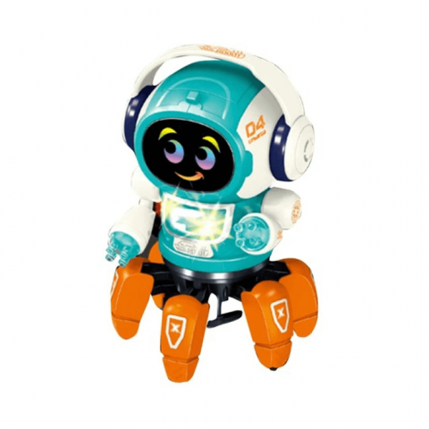 Jucari copii - Robot Interactiv Dansator Cu Telecomanda, 17.5cm, 3 ani + Multicolor
