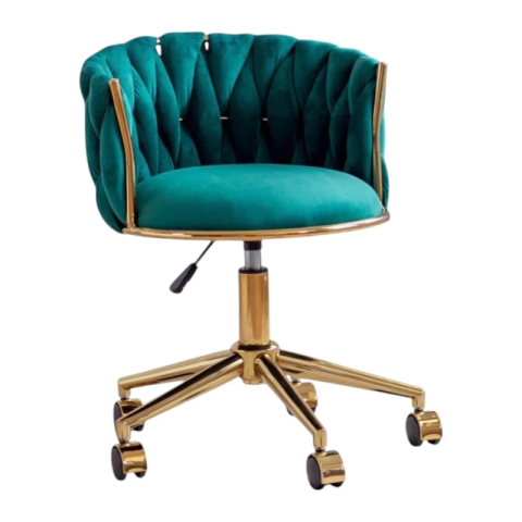 Scaune saloane - Scaun Salon , Birou Smarald Gold