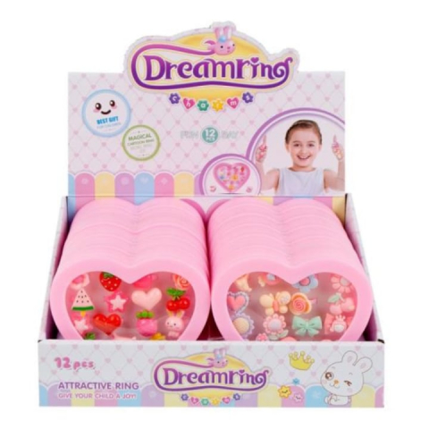 Jucari copii - Set 16 inele copii, Plastic, Multicolor - xStoc