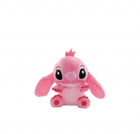 Set 2 Jucarii de Plus, Lilo & Stitch, 28 cm, Albastru/Roz [1]