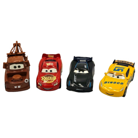 Set 4 masinute, tip Cars, Pull-back And Release, + 3 ani, Metal, Multicolor, 9 cm - xStoc [2]