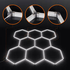Echipament studio - Set 8 Hexagoane LED Honeycomb 280W Tuburi 566mm pentru frizerie , service