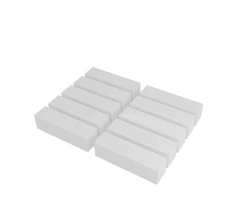Pedichiura - Set Buffer pentru unghii, 10 bucati, ALB - xStoc