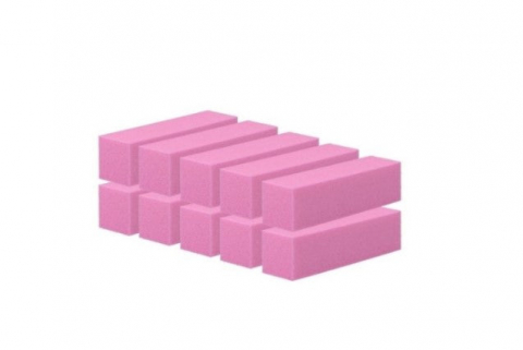 Pedichiura - Set Buffer pentru unghii, 10 bucati, ROZ - xStoc