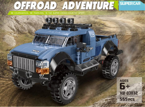 Set constructie masina Jeep 4x4, Offroad car,  555 piese [2]
