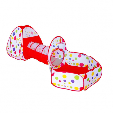 Jucari copii - Set cort de joaca pentru copii 3 in 1 Buble cort, tarc si tunel