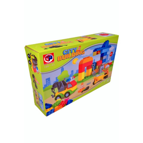 Set de constructie - Set de constructie, 45 piese, City Building, varsta 3+ - xStoc