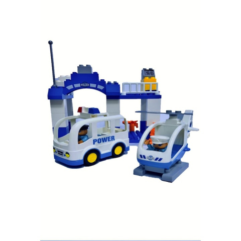 Set de constructie, 66 piese, Police Station, varsta 3+ - xStoc [2]