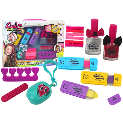 Jucarii - Set de infrumusetare copii, LEAN TOYS, Multicolor, 34.5x25.5x4cm