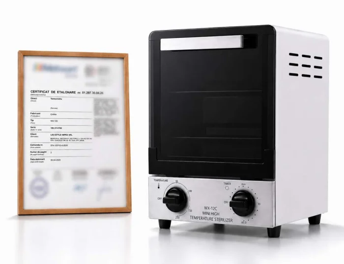 Sterilizatoare - Sterilizator Pupinel cu aer cald 250 grade, 1000w, WX-12C Calibrat
