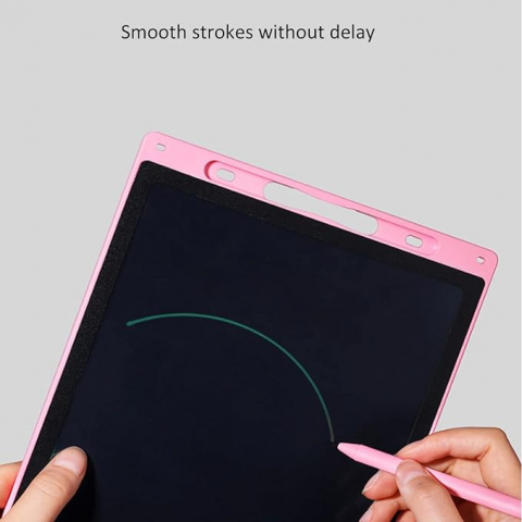 Tableta digitala color 12 inch, pentru scris si desenat educaționala LCD,29 cm, roz, 3ani+ [2]