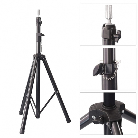 Trepied suport cap manechin coafor/frizerie pentru practica, Negru - xStoc [1]