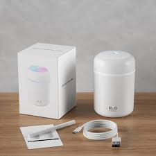 Umidificator de aer cu ultrasunete, difuzor aromaterapie cu lumini RBG, 2 moduri de functionare [3]