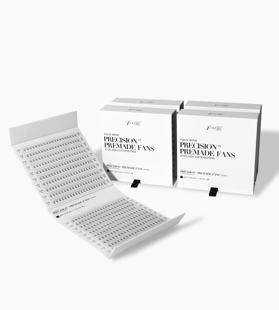 Xtreme Lashes Precision Premade Fans extensii gene volum 3D 6D 8D [1]