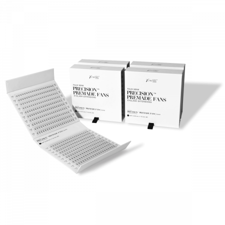 Extensii de gene - X50 (curbura D ) 0,05MM Gene False 3D PRECISION PREMADE FANS