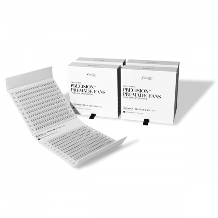 Extensii de gene - X50 (curbura D ) 0,07MM Gene False 3D PRECISION PREMADE FANS