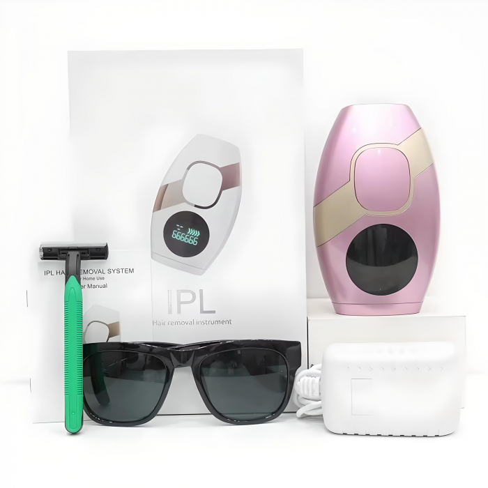 Epilator IPL YARCO Roz – 999.999 impulsuri, ecran LCD, lampă cuarț xenon [4]