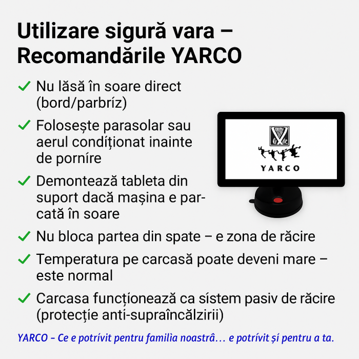 Navigație Auto YARCO 7” CarPlay & Android Auto – 2 Camere 4K/1080, G-Sensor, Light Sense [5]