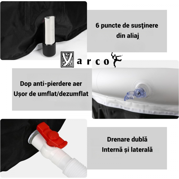 Cada gonflabilă Ice Bath YARCO pentru baie rece și terapie [3]