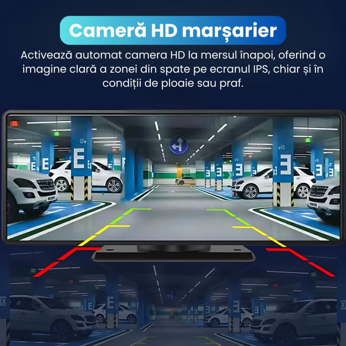 Sistem Navigație Auto YARCO 10.26" | Android 13, 8-Core, 4GB RAM + 64GB Stocare, 4G, Google Play, CarPlay, Android Auto, Camere 1080P, Card 64GB Cadou [7]