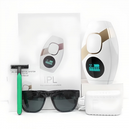 Epilator IPL YARCO Alb – 999.999 impulsuri, ecran LCD, lampă cuarț xenon [1]