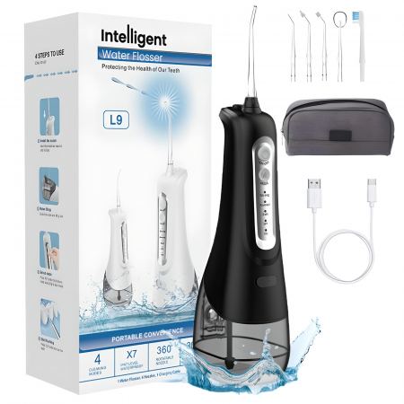 Ingrijire personala - irigator-oral-electric-YARCO-negru-cu-4-moduri