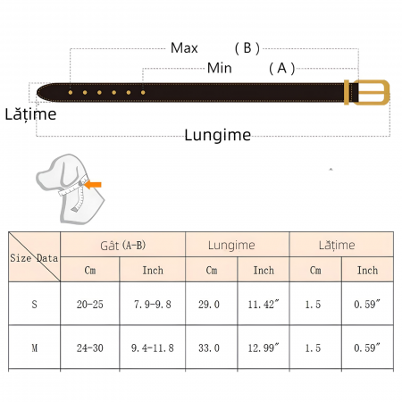 Set 2 piese Zgarda si lesa YARCO® pentru caini si pisici din perle albe si strasuri, Eleganta si Durabila, fire de otel, animale companie, Marimea S, Alb [5]