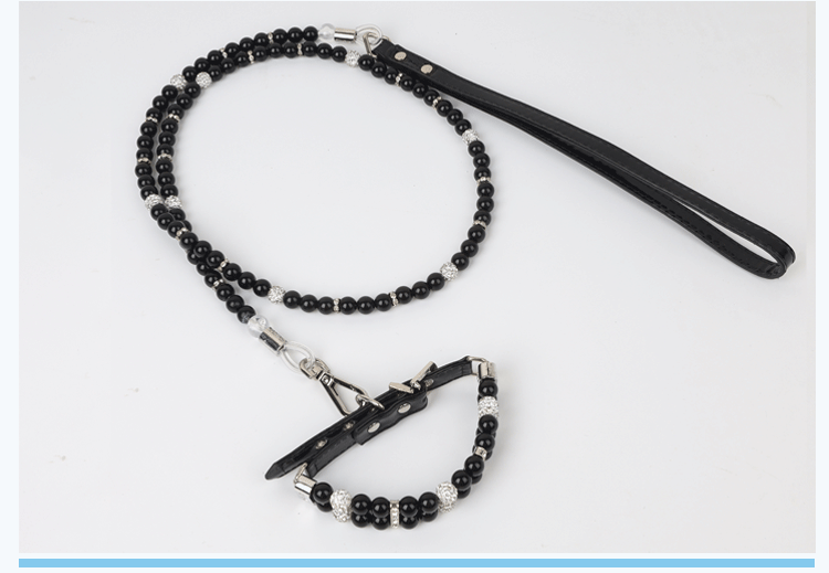 Set 2 piese Zgarda si lesa animalute companie, talie mica, Marimea S, Negru [2]