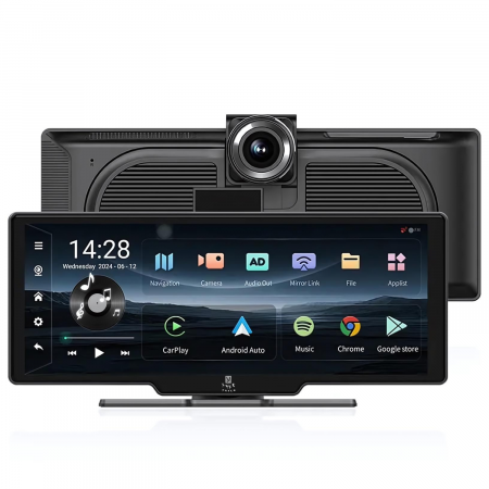 Auto-moto - Sistem Navigație Auto YARCO 10.26" | Android 13, 8-Core, 4GB RAM + 64GB Stocare, 4G, Google Play, CarPlay, Android Auto, Camere 1080P, Card 64GB Cadou