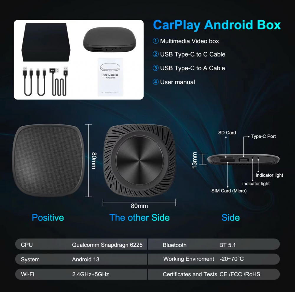 Multimedia Android Box cu Wi-Fi și Bluetooth [7]