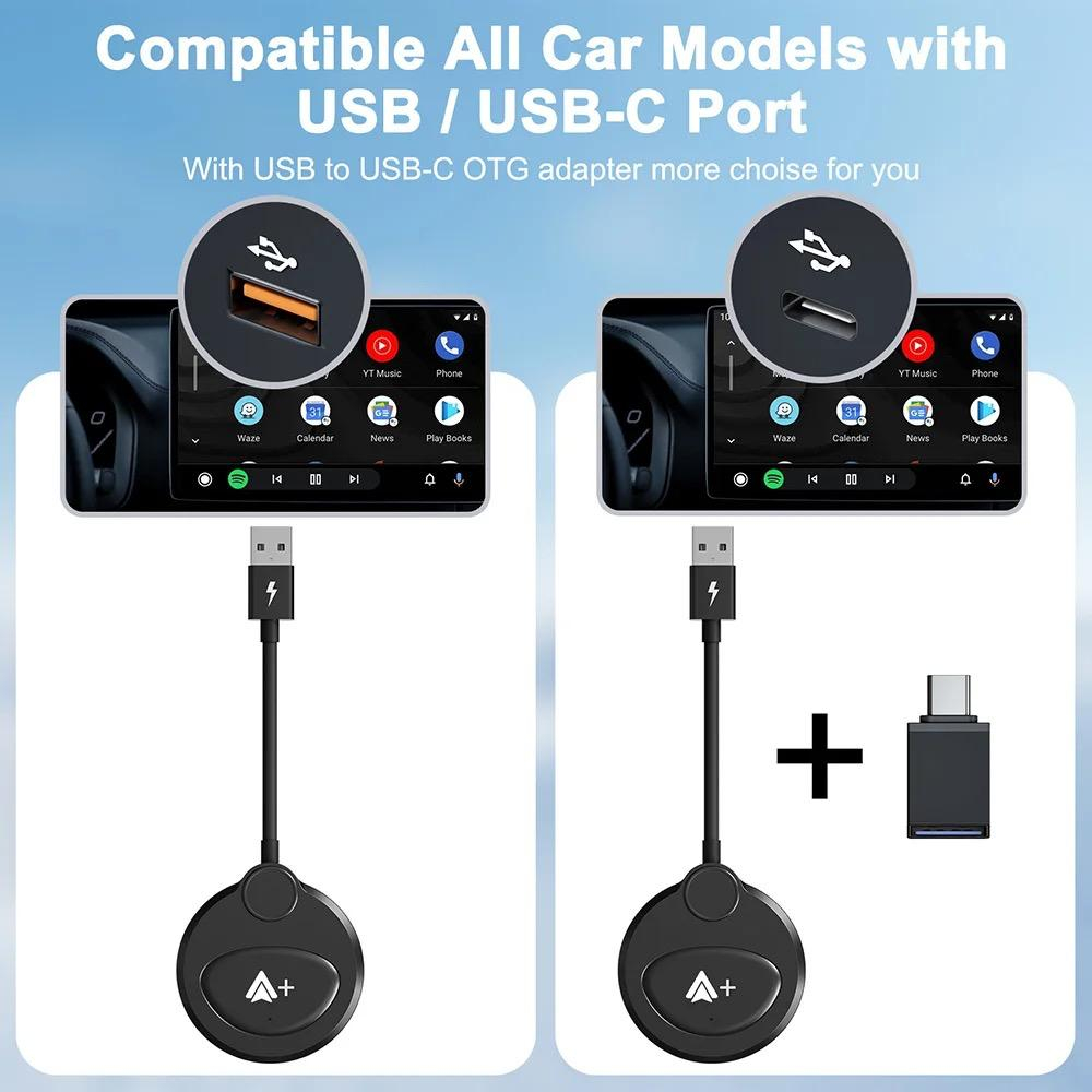 Adaptor android auto wireless, netflix, youtube, tik tok [6]