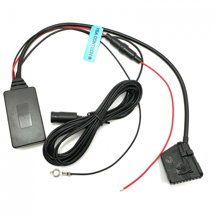 Adaptor Bluetooth AUX IN cu microfon 18 pini pentru Mercedes-Benz – Redare muzică & Apeluri, 1999–2006, 12V DC, Negru [2]