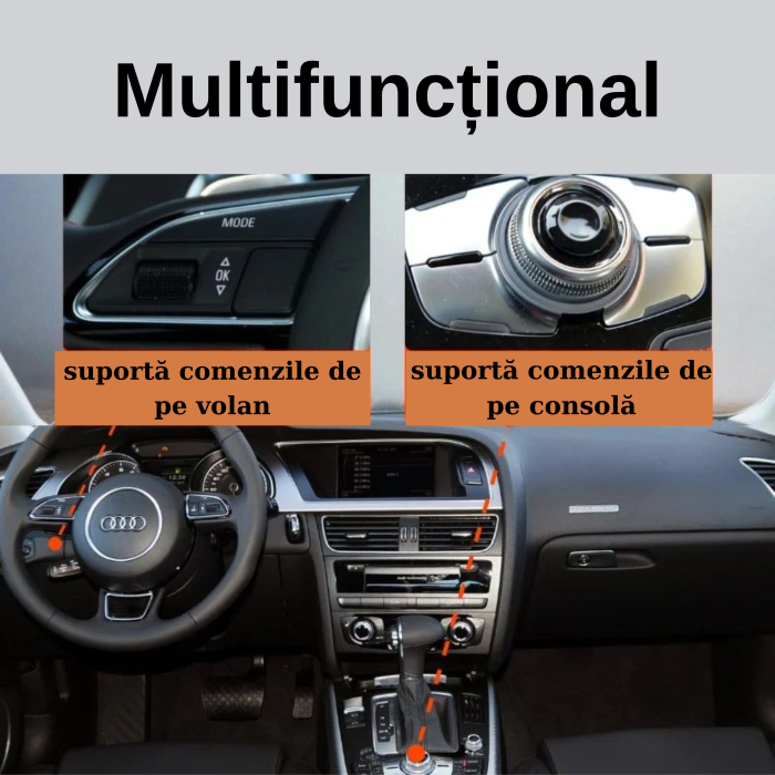 Adaptor Bluetooth Gitank BT100 5.0 pentru Interfața Muzicală iPod/iPhone cu conector 30 pini, Audi, Volkswagen, Mercedes-Benz, BMW CIC și Motociclete (Cablu AMI iPod iPhone NEINCLUS) [4]