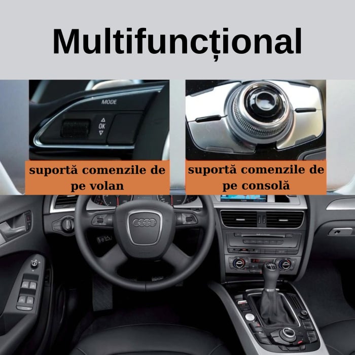 Adaptor Bluetooth GITANK 300 2G pentru Audi A4, A5, A6 A8, Q7 (2006–2009) cu interfață AMI, MMI 2G [8]