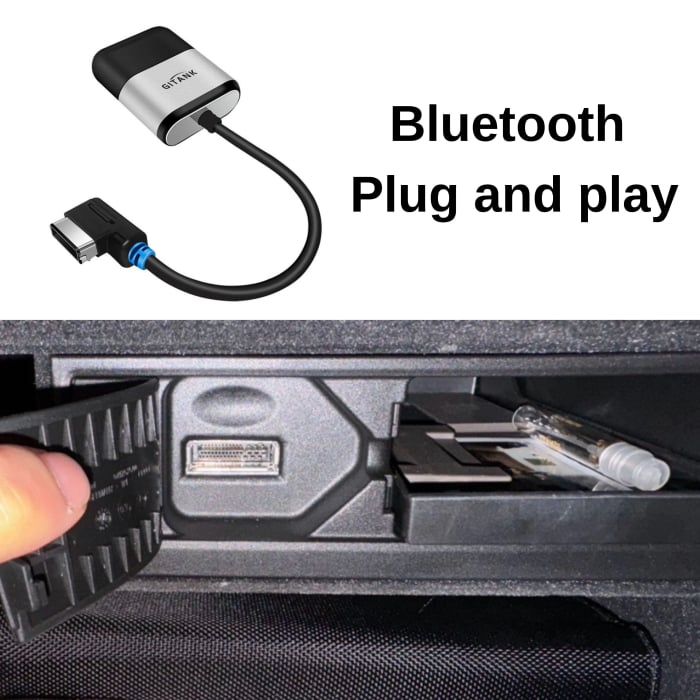 Adaptor Bluetooth GITANK 300 2G pentru Audi A4, A5, A6 A8, Q7 (2006–2009) cu interfață AMI, MMI 2G [3]