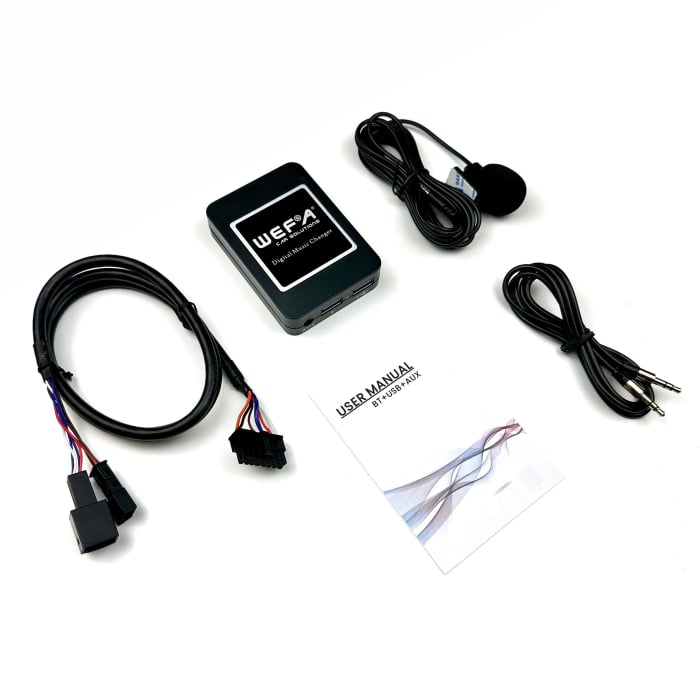 Modul Adaptor Bluetooth WEFA compatibil cu BMW și MINI 6+3 pini pentru muzică, apeluri handsfree, AUX și USB [1]