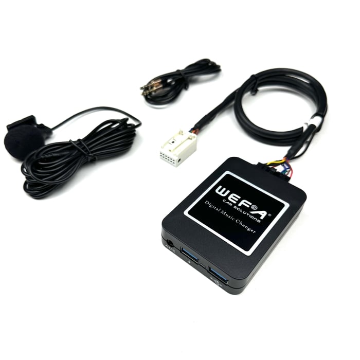 Adaptor Bluetooth WEFA  5.0 cu Microfon, USB și AUX-IN –Volkswagen, Skoda, Audi, Seat, Caliate audio  CD, MP3, FLAC, Plug and play [4]