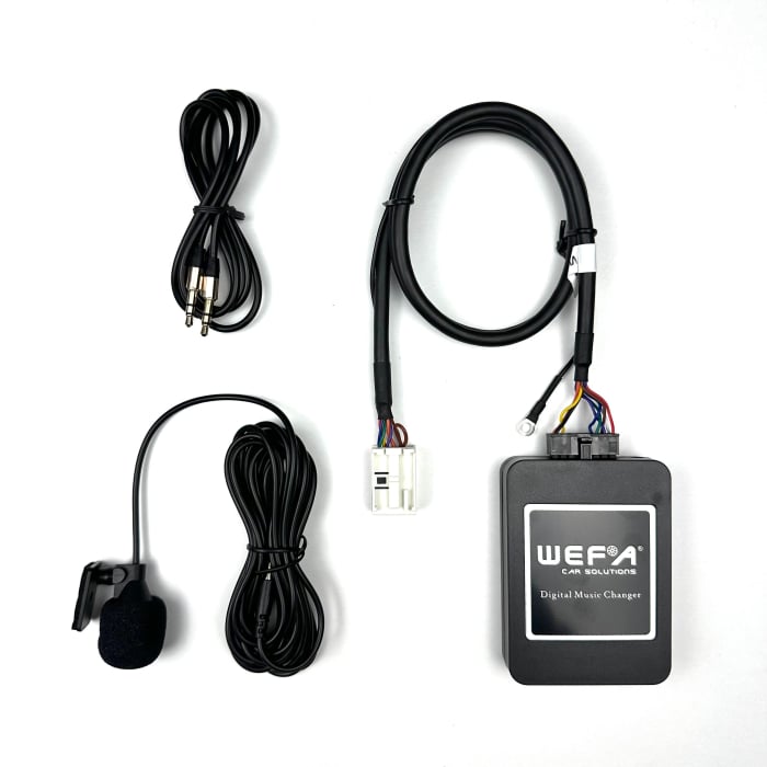 Adaptor Bluetooth WEFA  5.0 cu Microfon, USB și AUX-IN –Volkswagen, Skoda, Audi, Seat, Caliate audio  CD, MP3, FLAC, Plug and play [3]