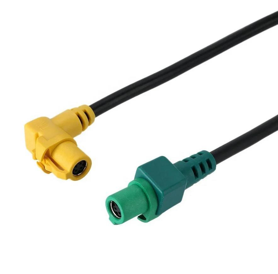 Cablu adaptor audio USB AUX IN 12 / 4 pini VW RCD 510 / 310 / 300 / 315 compatibil cu Volkswagen, negru [4]