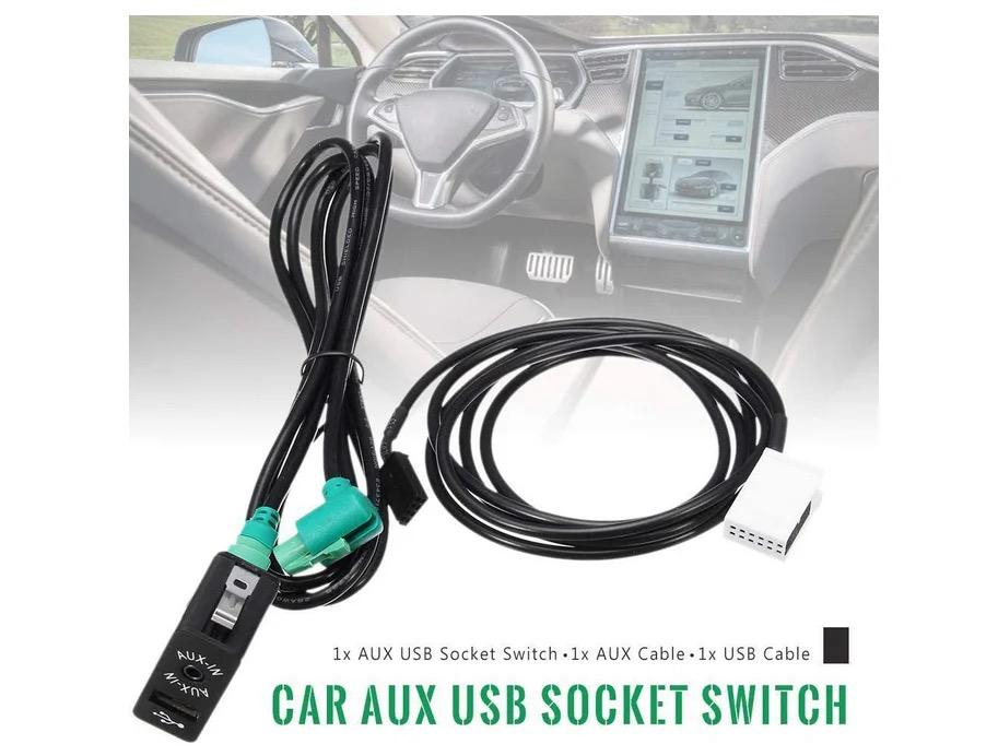 Cablu Adaptor AUX-IN USB 12 + 4 Pini pentru BMW și MINI Cooper [6]